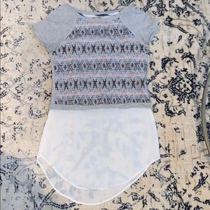 ANTHROPOLOGIE Skirted Tee